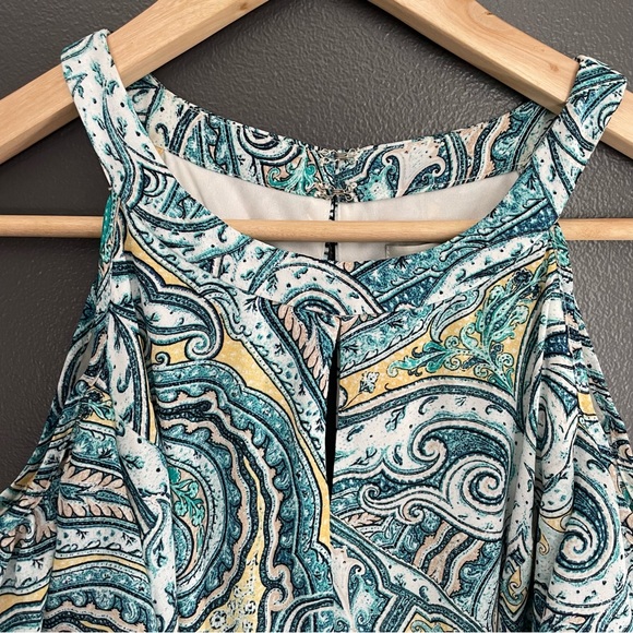 White House Black Market Cold Shoulder Paisley Dress - Picture 6 of 6